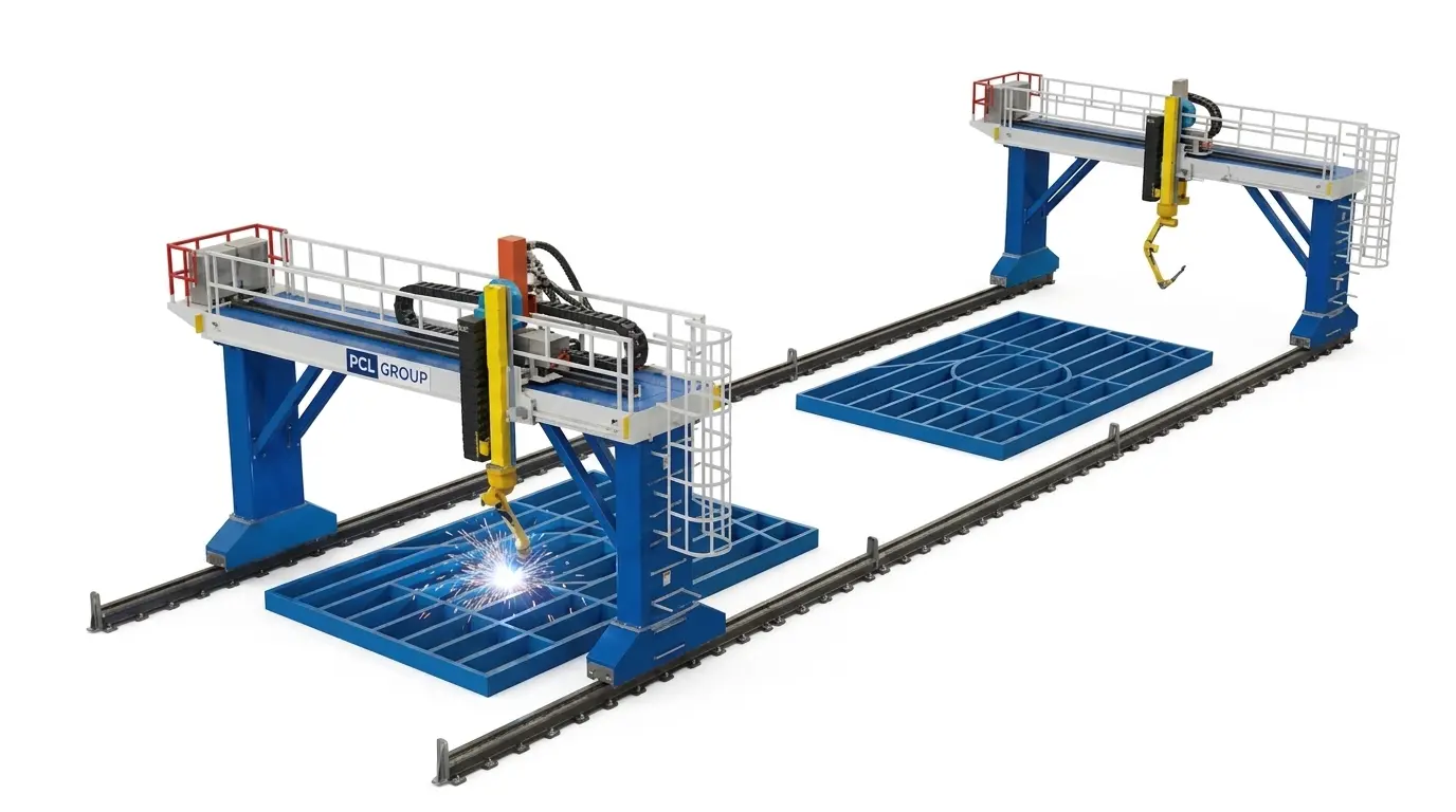 Premium Intelligent Gantry Robotic Welding Machine with Large Span Framework