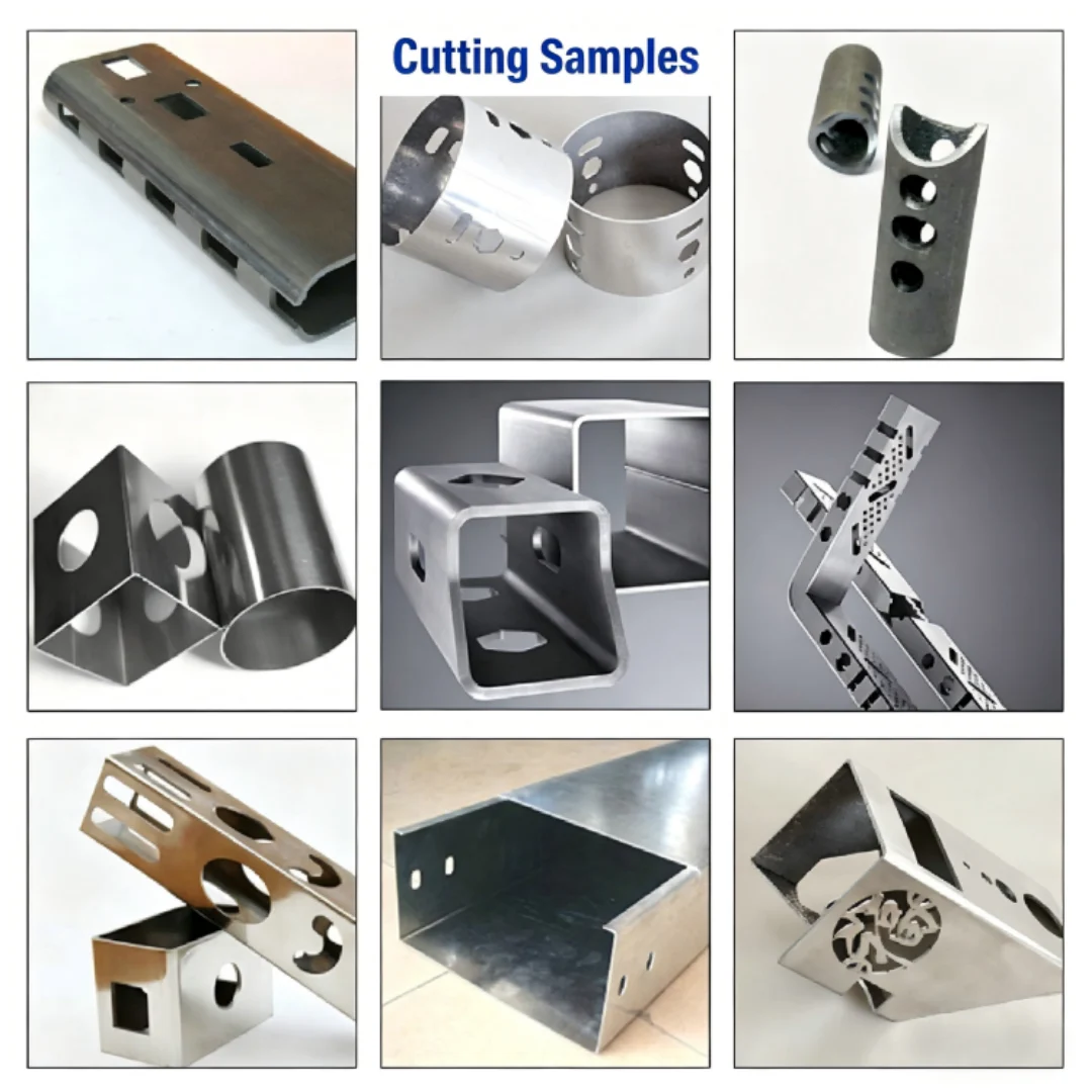 Square tube laser cutting